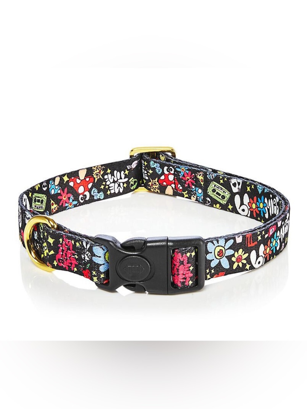 Bloomie's Doodle Gold-Tone & Printed Fabric Collar - large